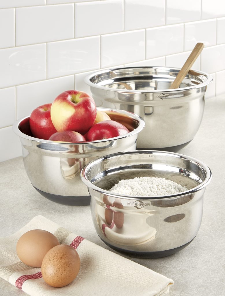 Stainless Steel Nonslip 3-Piece Mixing Bowl Set